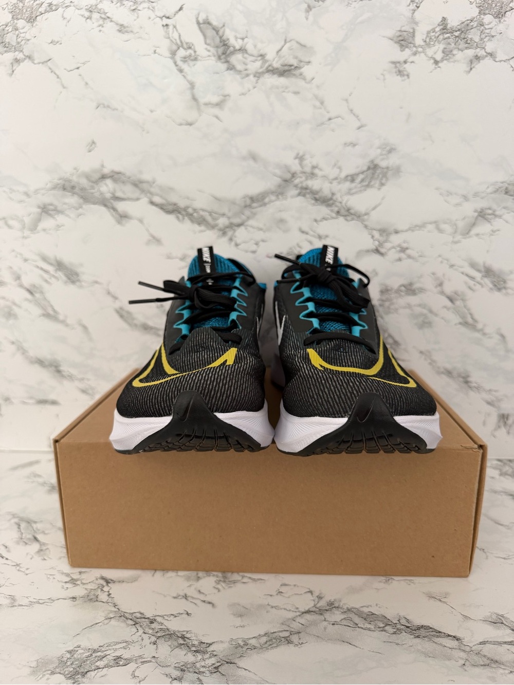 Nike Zoom Fly 4 Black Chlorine Blue Running Athletic Shoes CT2392 Men’s Sizes - Picture 3 of 9